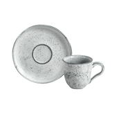 Jogo 6 Xicaras de Café com Pires Bio Echo Branco 120ml - Ela Decora